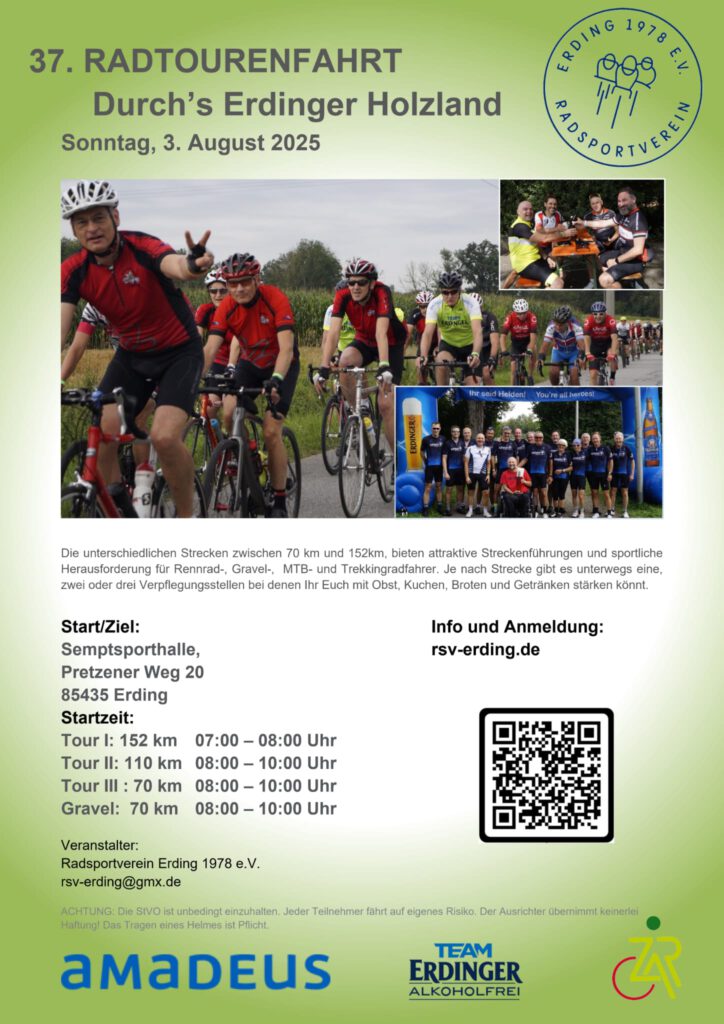 Radsport Erding Plakat RTF